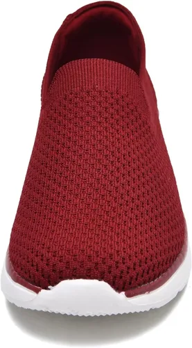Vista 2 de Zuwoigo Zapatos de senderismo para mujer, cómodos, sin cordones, informales, transpirables, para entrenamiento, gimnasio, trabajo, tenis