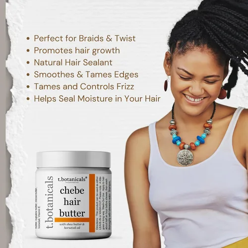 Vista 3 de Chebe - Juego de aceite y mantequilla para el cabello, todo natural, aroma a lavanda, para cabello grueso y grueso, promueve la hidratación