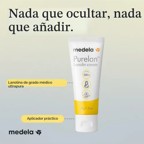 Vista 9 de Medela Purelan Lanolin Crema para pezones, alivio rápido, seguro para bebés