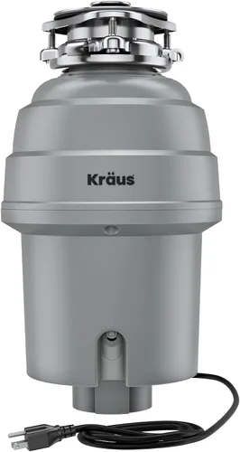 Vista 19 de KRAUS® WasteGuard™ - Triturador de basura de alimentación continua de 1/2 HP con motor ultrasilencioso de alta velocidad, cable de alimentación
