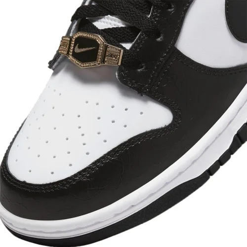 Vista 8 de Nike Mens Dunk Low Retro SE World Champ WhtBlk-Metallic Gold DR9511 100