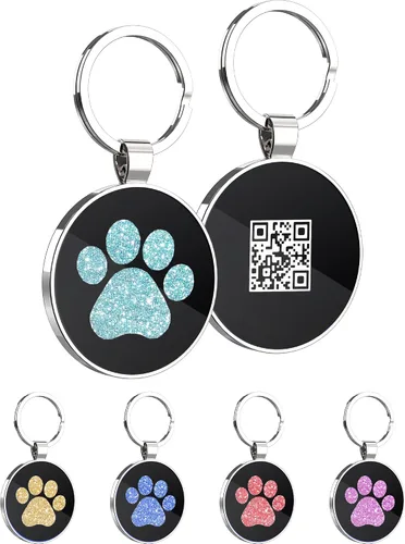 Vista 17 de Etiquetas de perro QR personalizadas para mascotas, etiquetas de identificación de código QR, etiquetas de identificación de mascotas inteligentes