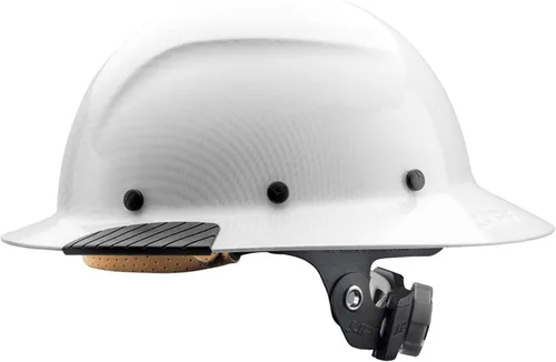 Vista 12 de Lift Dax - Casco de seguridad de ala completa de resina de fibra, suspensión de 6 puntos