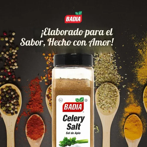 Vista 3 de Badia Sal de apio, 2 lb - Mezcla sabrosa de semillas de apio molido y sal