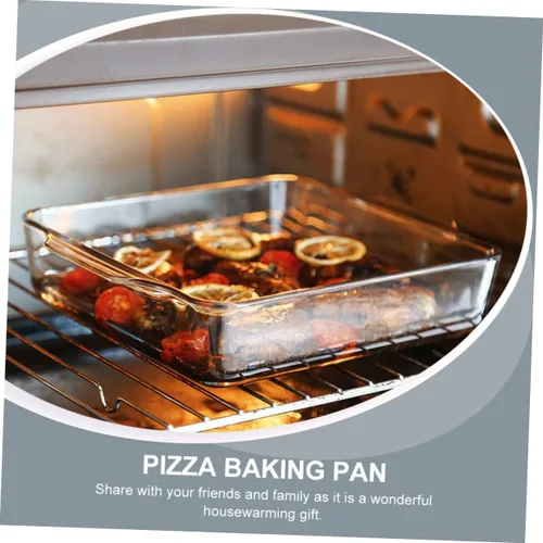 Vista 6 de STOBAZA 1 unidad de cena profunda para sartén de vapor, mango rectangular, herramienta de microondas, suministro para hornear, tartas de queso