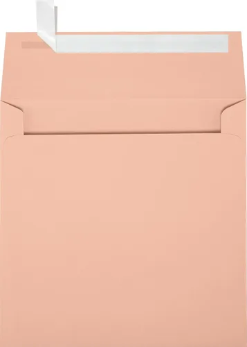Vista 5 de LUXPaper Sobres de invitación cuadrados Despegar y prensar 6 x 6 pulgadas Rubio metálico Texto de 81 libras Cantidad de 1,000
