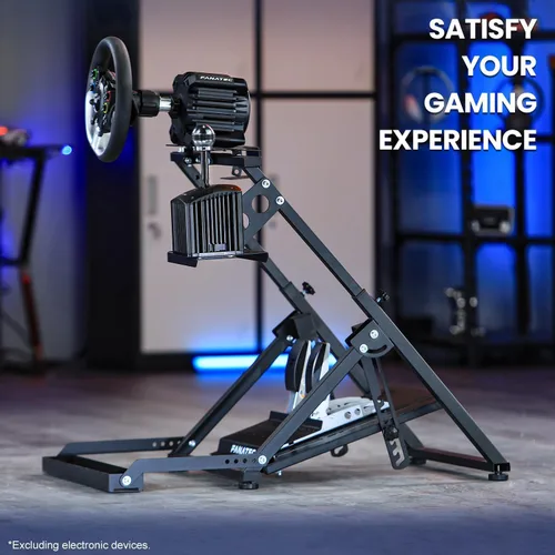 Vista 2 de Marada G29 Upgrade Racing Wheel Stand X Frame Fit for PXNThrustmasterLogitech G27 G920 G923 T300RS T128X, Foldable PC Game Race Bracket Simulator