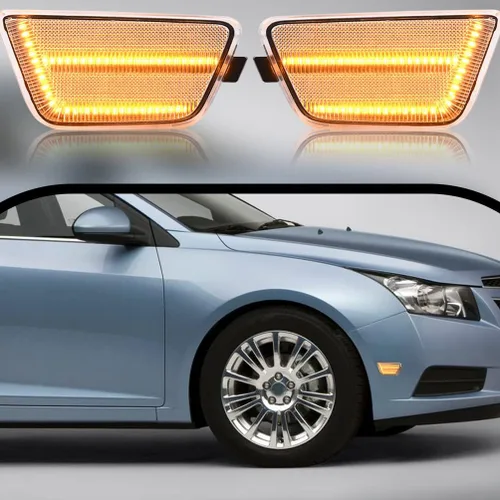 Vista 4 de Conjuntos de luces de posición lateral LED para Cruze 2011 2012 2013 2014 2015 2016 Chevy Cruze Diesel Eco L LS LT LTZ, luces de posición lateral