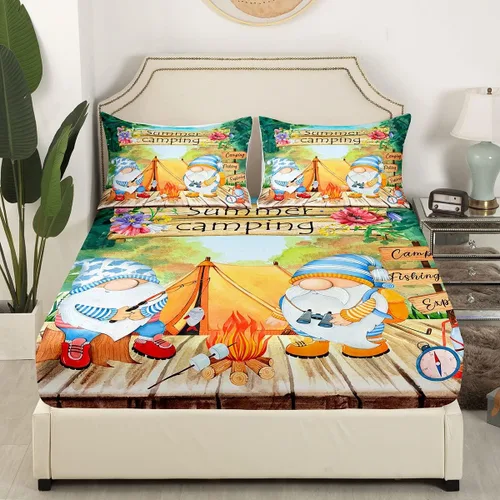 Vista 32 de Sábana bajera ajustable con estampado de leopardo, tamaño individual, juego de ropa de cama rústica con rayas de piel de cebra, decoración