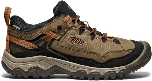 Vista 2 de KEEN Targhee 4 - Zapatos de senderismo impermeables para hombre Tortuga marina/nuez tostada