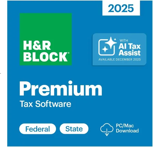 Vista 5 de H&R Block Tax Software Deluxe + State 2025 with Norton 360 Premium 2026 Ready Antivirus (10 Devices) Digital Bundle