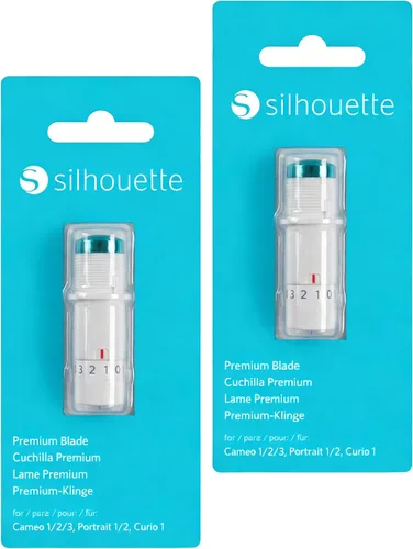 Vista 8 de Silhouette America SILH PREM Cameo 3 cuchillas, 90 x 5.3 x 2.8, blanco