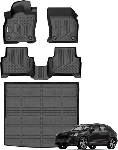 Vista 171 de Tapetes de piso para todo clima y forro de carga con respaldo para Chevrolet Suburban de 7 asientos 2021-2025 / GMC Yukon XL de 7 asientos