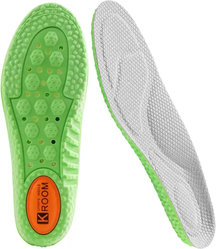 Vista 7 de Plantillas de zapatos para hombres y mujeres, plantillas de espuma viscoelástica, cómodas plantillas de zapatos deportivos para absorción de golpes