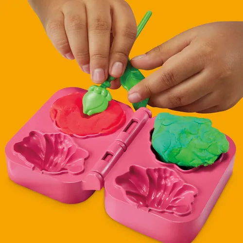 Vista 11 de Play-Doh Juego de juguetes de jardín de flores florecientes, juego de simulación de naturaleza, artes y manualidades para niños, regalos de relleno