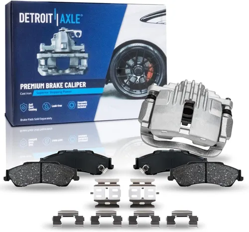 Vista 53 de Detroit Axle - Pastillas de Freno Traseras de Cerámica Izquierda Reemplazo de Pinza para Silverado Sierra Suburban 1500 Tahoe Yukon Escalade ESV EXT