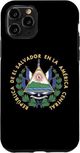 Vista 28 de Funda para iPhone 13 Pro Max con emblema nacional de escudo de armas de El Salvador