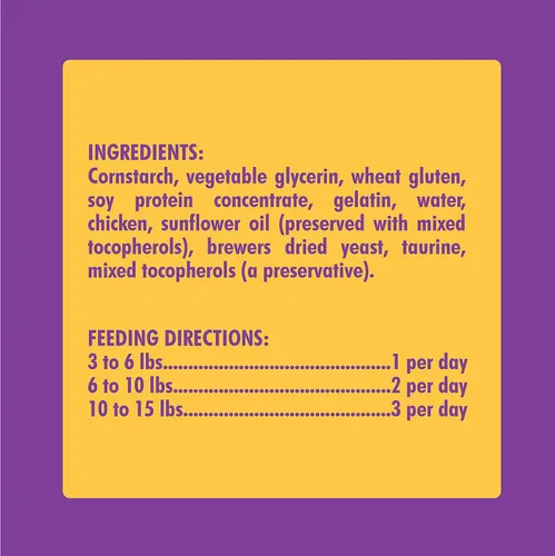 Vista 5 de N-Bone Golosinas masticables para gatos, morado, 3.74 onzas