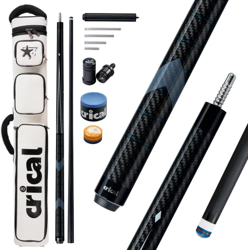 Vista 14 de CRICAL 58-Inch Carbon Fiber Pool Cue Set, Low Deflection, 12.5mm Tip