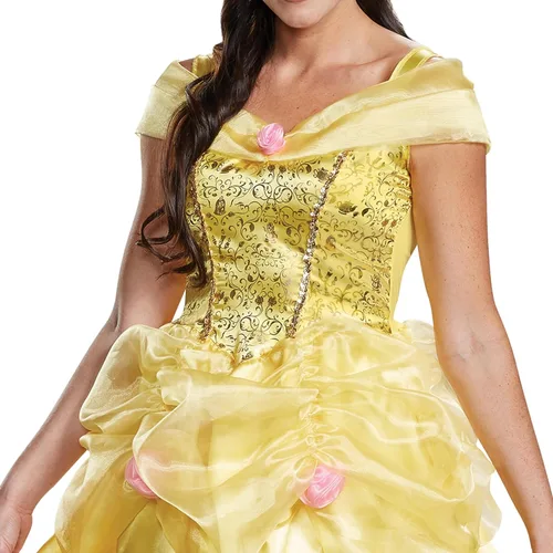 Vista 2 de Disguise Disfraz clásico de Belle Deluxe para mujer