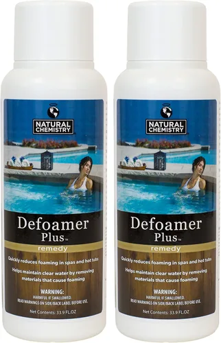 Vista 2 de Natural Chemistry Antiespumante Plus (33.9 oz) Quickly Reduces Foaming in Spas & Hot Tubs, Helps Maintain Clear Water