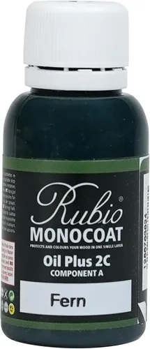 Vista 15 de Rubio Monocoat Muestra de Tinte y Acabado para Madera - Niebla 5% Aceite Plus Parte A Aceite de linaza para madera de secado rápido y ecológico