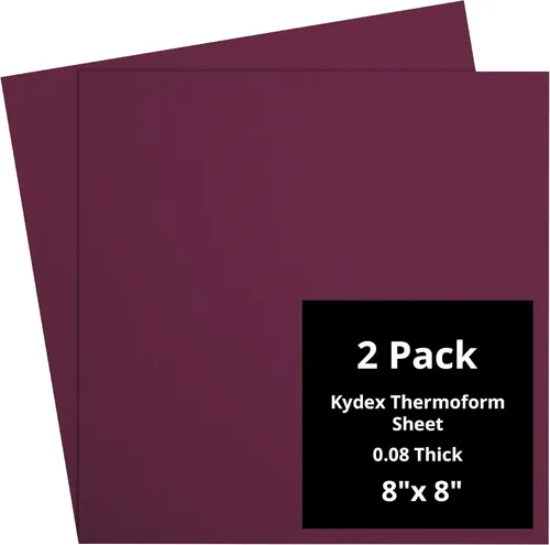 Vista 146 de Kydex Sheets - Solid Color DIY Kit for Crafting Holsters, Sheaths, and Mag Pouches - (8x8, 8x12, 12x12), Premium Thermoform Sheets - Thick, Durable