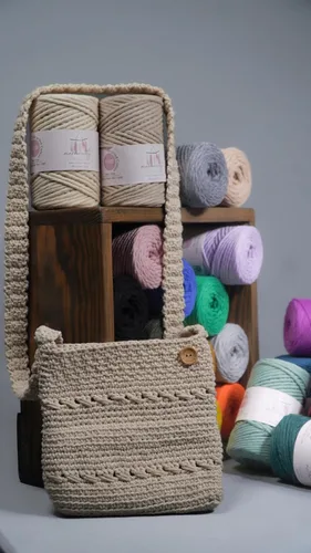 Vista 6 de Makromecity, Cordón de macramé de un solo hilo de 3 mm x 100 yardas (300 pies) de 3 mm de cordón de algodón azul bebé para arte y manualidades