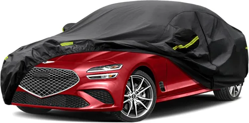 Vista 49 de Kaugung Funda para Coche de Ajuste Personalizado BMW Serie 3 E30 (1982-1994), 7 Capas Resistente al Viento Todo Clima Impermeable Cubierta Exterior