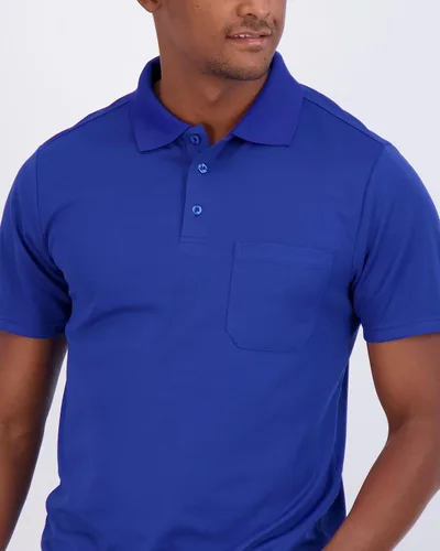 Vista 3 de Paquete de 3 Polo de manga corta para hombre, ajuste clásico, de secado rápido, cuello con bolsillo