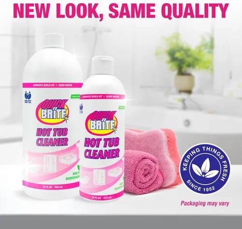 Vista 14 de Quick N Brite - Kit limpiador de bañera de hidromasaje resistente, gel de limpieza no abrasivo con esponja y paño, 16 onzas