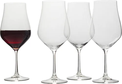 Vista 5 de Mikasa Grace - Juego de 4 copas de vino tinto burdeos, 22 onzas