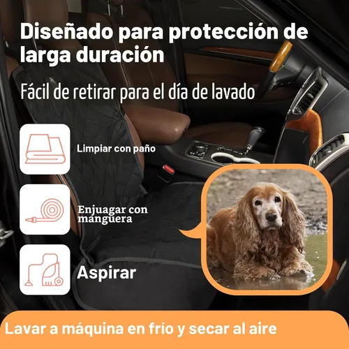 Vista 8 de Active Pets - Funda para asiento de coche para perros, protector impermeable para asiento delantero para SUV, camión y sedán, sistema de seguridad