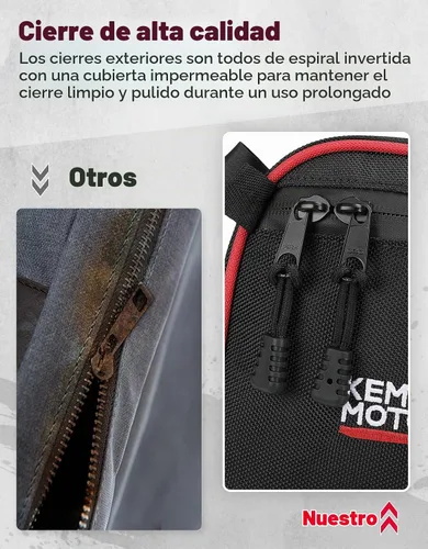 Vista 4 de KEMIMOTO UTV - Bolsas para puerta compatibles con modelos Maverick X3, color rojo, paquete de 4