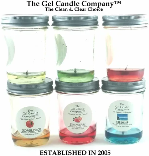 Vista 4 de Vela en tarro clásica inspirada en la noche de mediados de veranos con aroma a base de aceite mineral de hasta 90 horas The Gel Candle Company