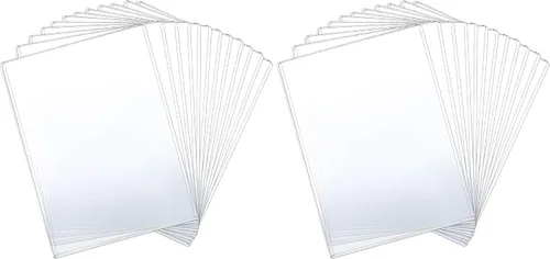 Vista 7 de 12 protectores rígidos de impresión de 8 1/2" x 11" - Toploaders transparentes - Fundas de plástico duro para documentos y fotos - Protector