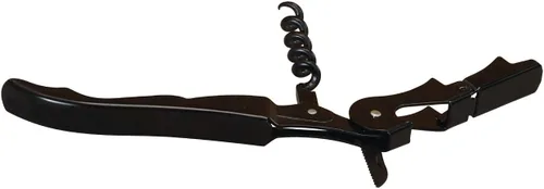 Vista 18 de Thirsty Rhino Anggur Sacacorchos de camarero con doble bisagra (juego de 2) (negro)