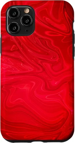 Vista 13 de Funda para iPhone 12 mini Groovy Liquid Swirl Hippie Red Psycodélica