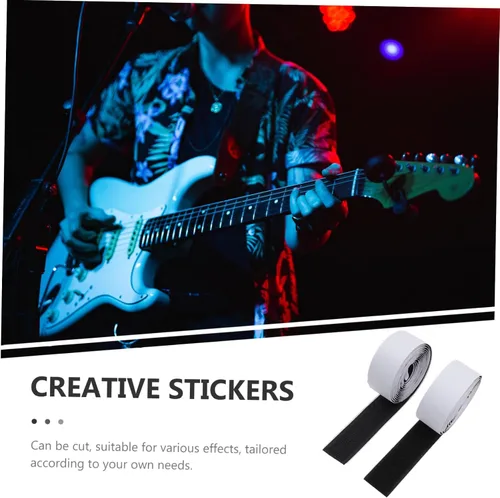 Vista 7 de Pegatinas de pedal de efector, cinta de pedal de guitarra, cinta de pedal de guitarra, sujetadores de efectos de guitarra metálica, accesorios
