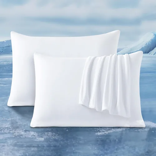 Vista 25 de LUXEAR Fundas de almohada refrescantes para durmientes acalorados, Arc-Chill Q-Max de doble cara mejorada > 0.5 Funda de almohada de satén