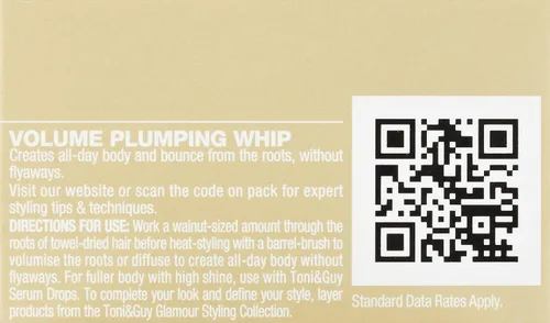 Vista 5 de Toni&Guy Glamour Volume Plumping Whip, 2.82 onzas líquidas