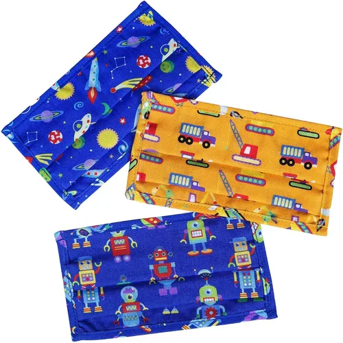 Vista 3 de Wildkin - Mochila infantil de 12.0in con máscara facial (fuera de este mundo)
