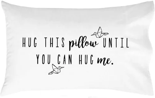 Vista 10 de Oh, Susannah Listo para regalar, abrazar esta almohada hasta que puedas abrazarme, kit de regalo de funda de almohada incluida, regalo de relación a