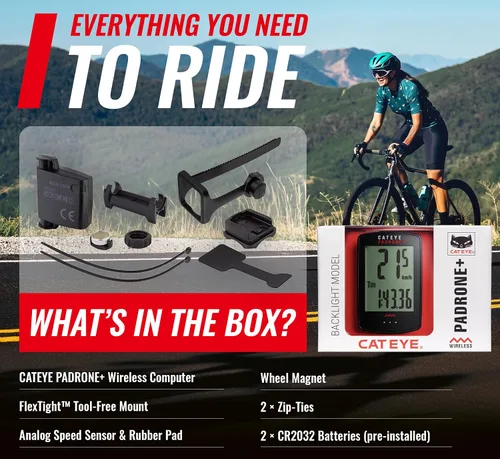 Vista 8 de CATEYE - Ordenador inalámbrico para bicicletas Padrone Plus