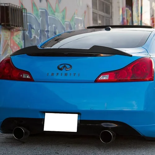 Vista 5 de DriftX Performance, ala de alerón de maletero compatible con Infiniti G37 Coupe W-Power V-Style 2008-2013 (negro)