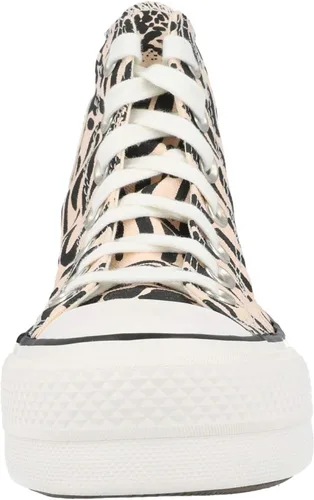 Vista 6 de Converse - Chuck Taylor All Star Tenis de mujer altos de plataforma con diseño de leopardo
