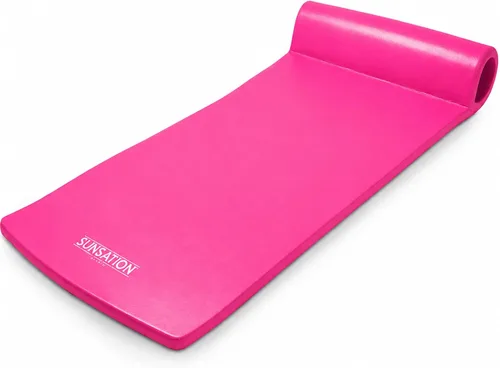 Vista 15 de TRC Recreation Sunsation 1.75" Thick Foam Pool Float Lounger w/ Headrest for Lounging & Sunbathing in Swimming Pools, Beaches & Lakes, 70" x 26 Azul