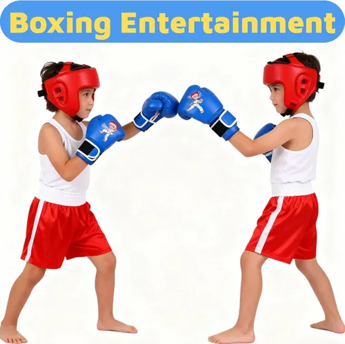 Vista 6 de Guantes de Boxeo para Niños Guantes de Boxeo para Niños Rojo Azul