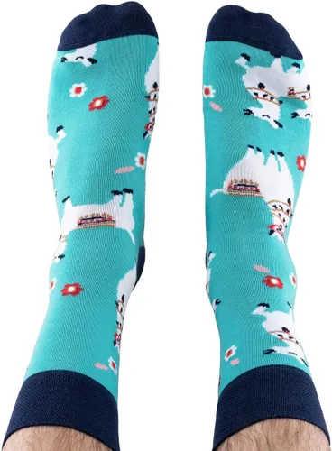 Vista 5 de TODO Calcetines divertidos para hombres y mujeres - Calcetines de vestir con diseños novedosos para hombres, divertidos, regalo de Navidad
