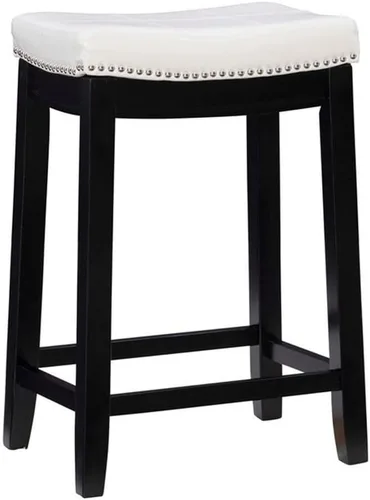 Vista 28 de Linon Claridge Taburete de mostrador, negro, 26 x 18 x 12.75 pulgadas